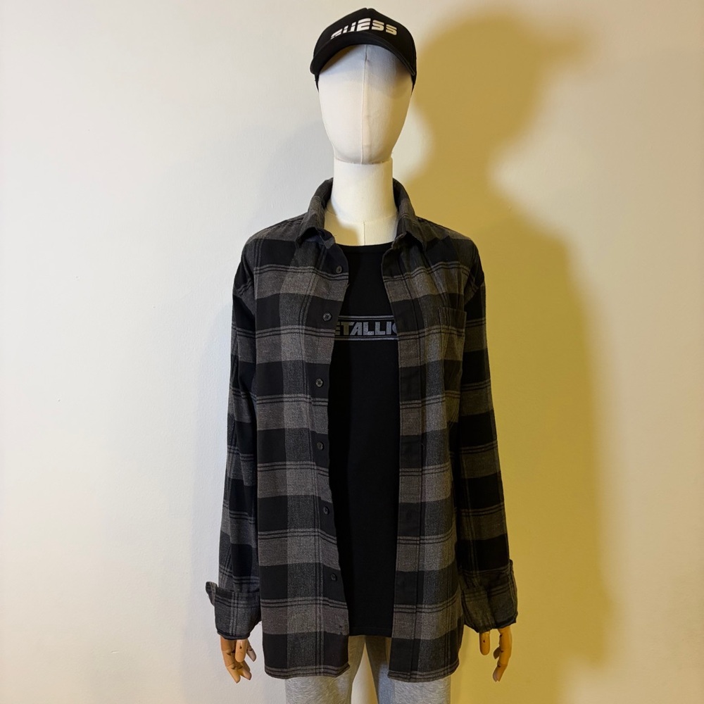 APT.9 Premier Flex Men's Plaid Flannel Shirt - Size Large